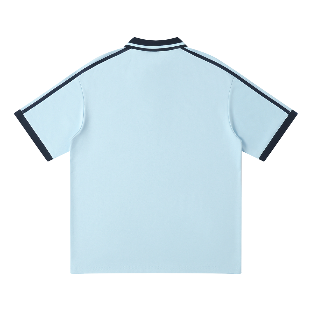 Unisex Contrast Piping Polo Shirt