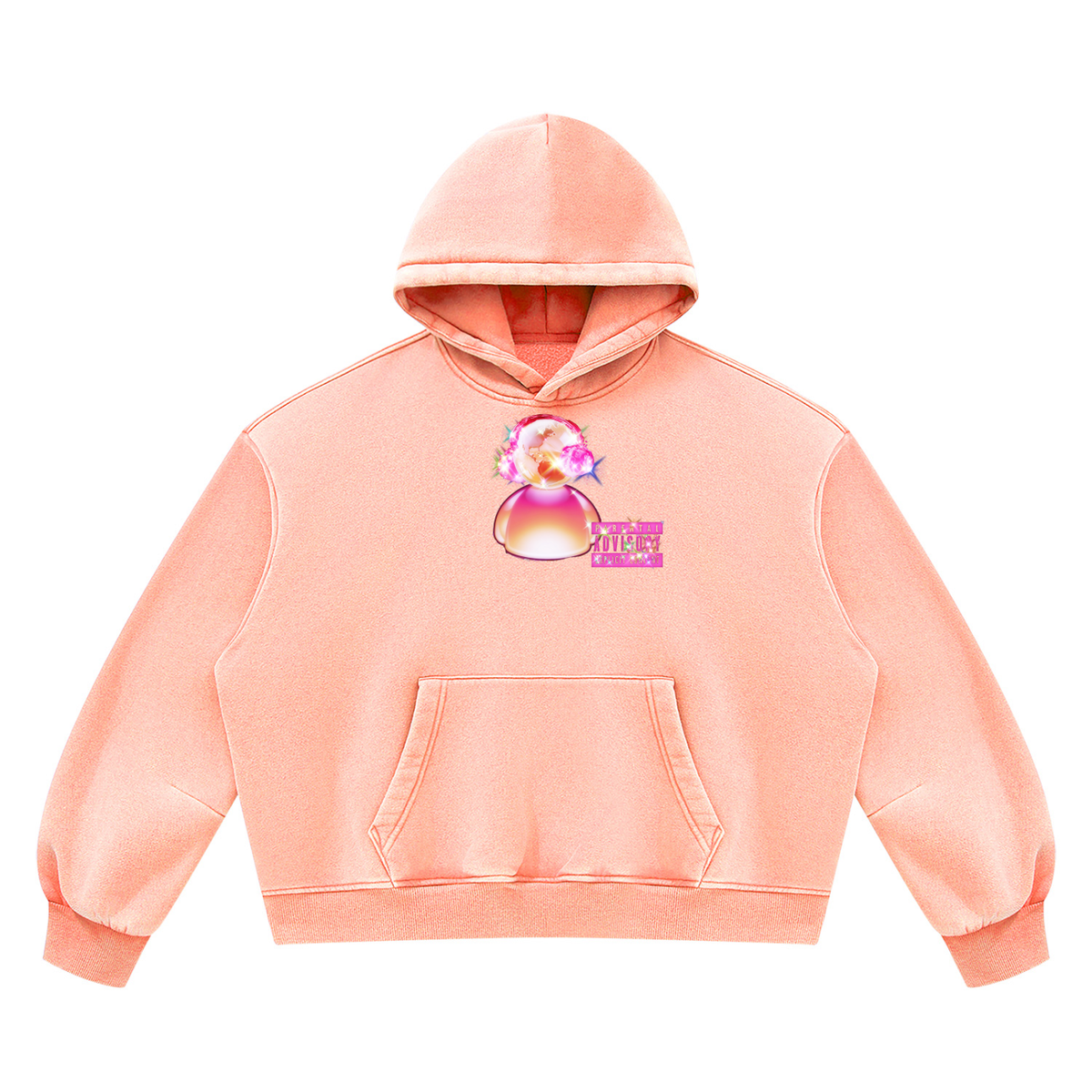 Unisex Vintage Wash Boxy Fleece Hoodie