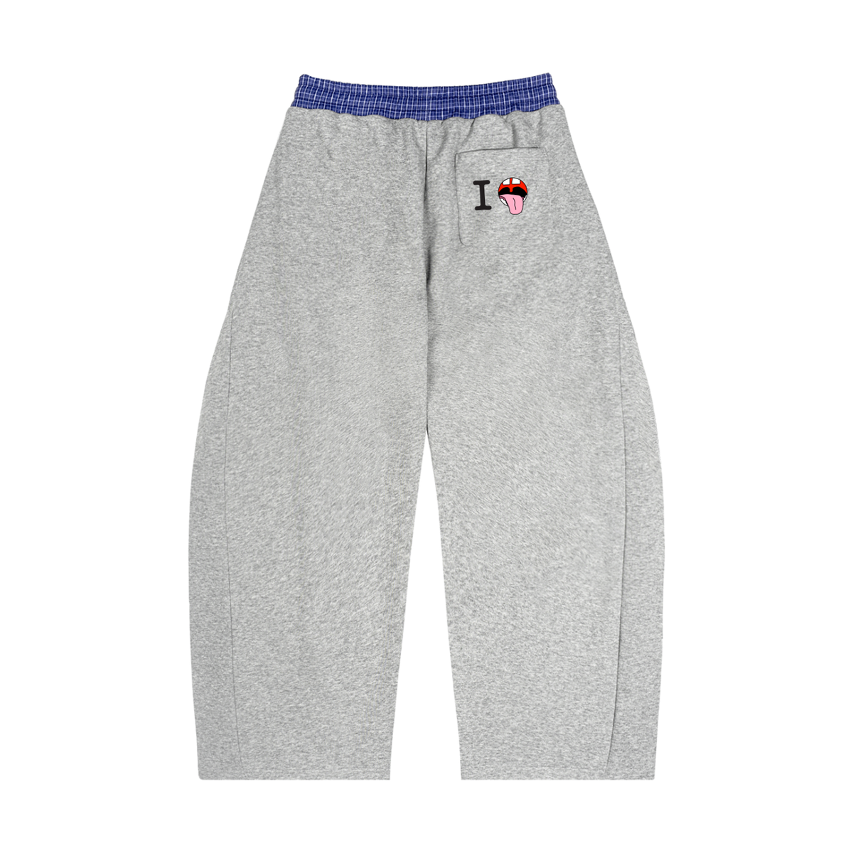 iSODI plaid-waist Sweatpants