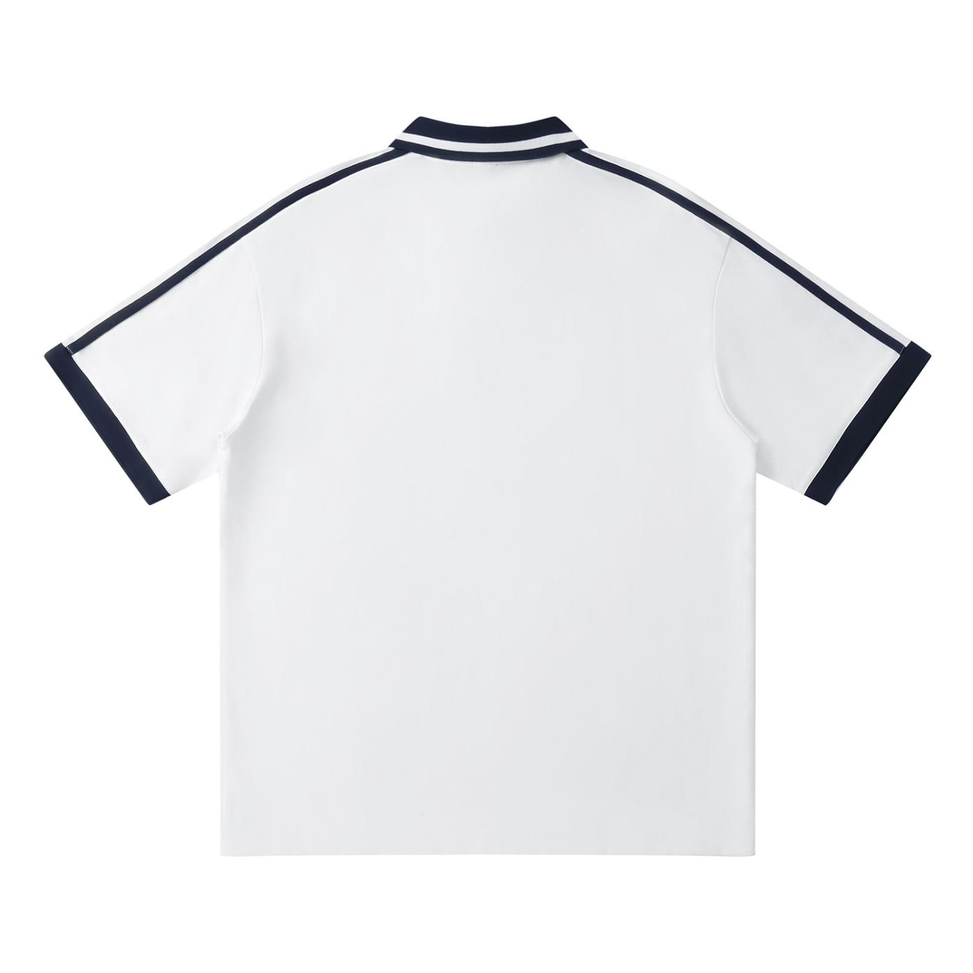 Unisex Contrast Piping Polo Shirt