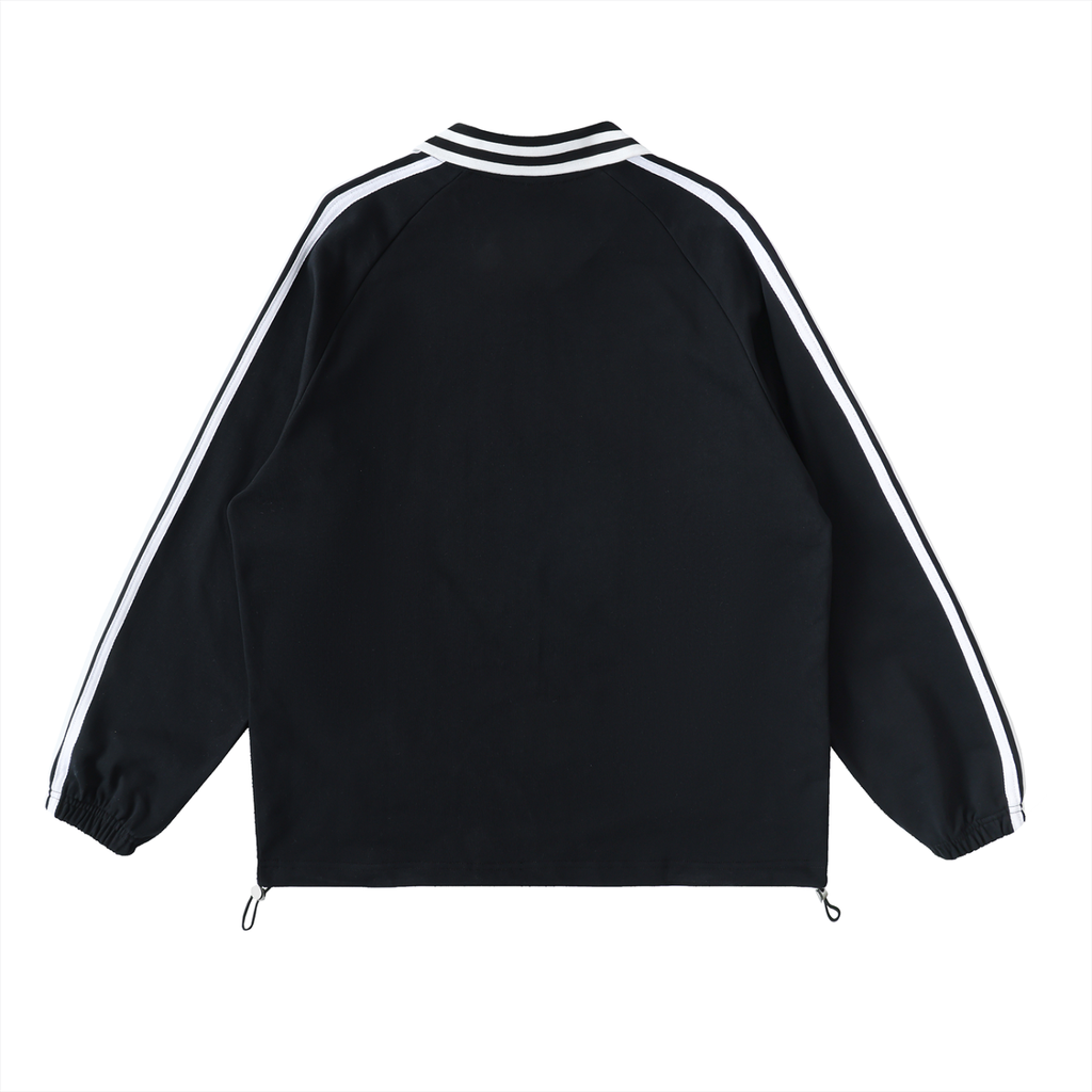 SODI Striped Collar Sweatshirt