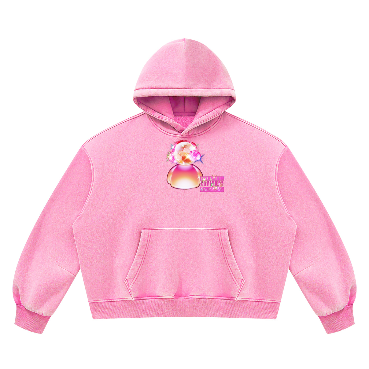 Unisex Vintage Wash Boxy Fleece Hoodie
