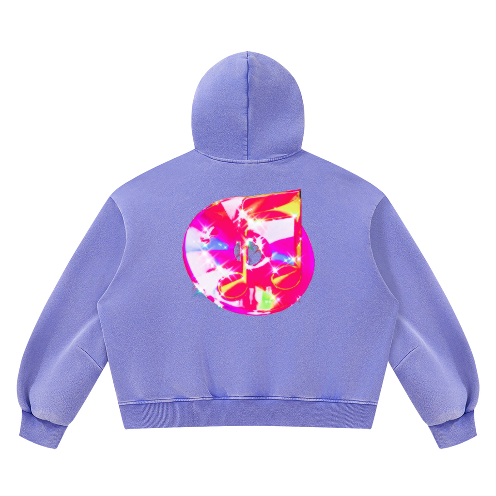 Unisex Vintage Wash Boxy Fleece Hoodie