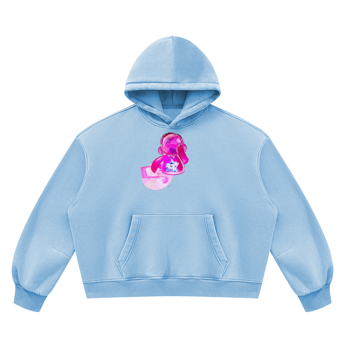 Unisex Vintage Wash Boxy Fleece Hoodie