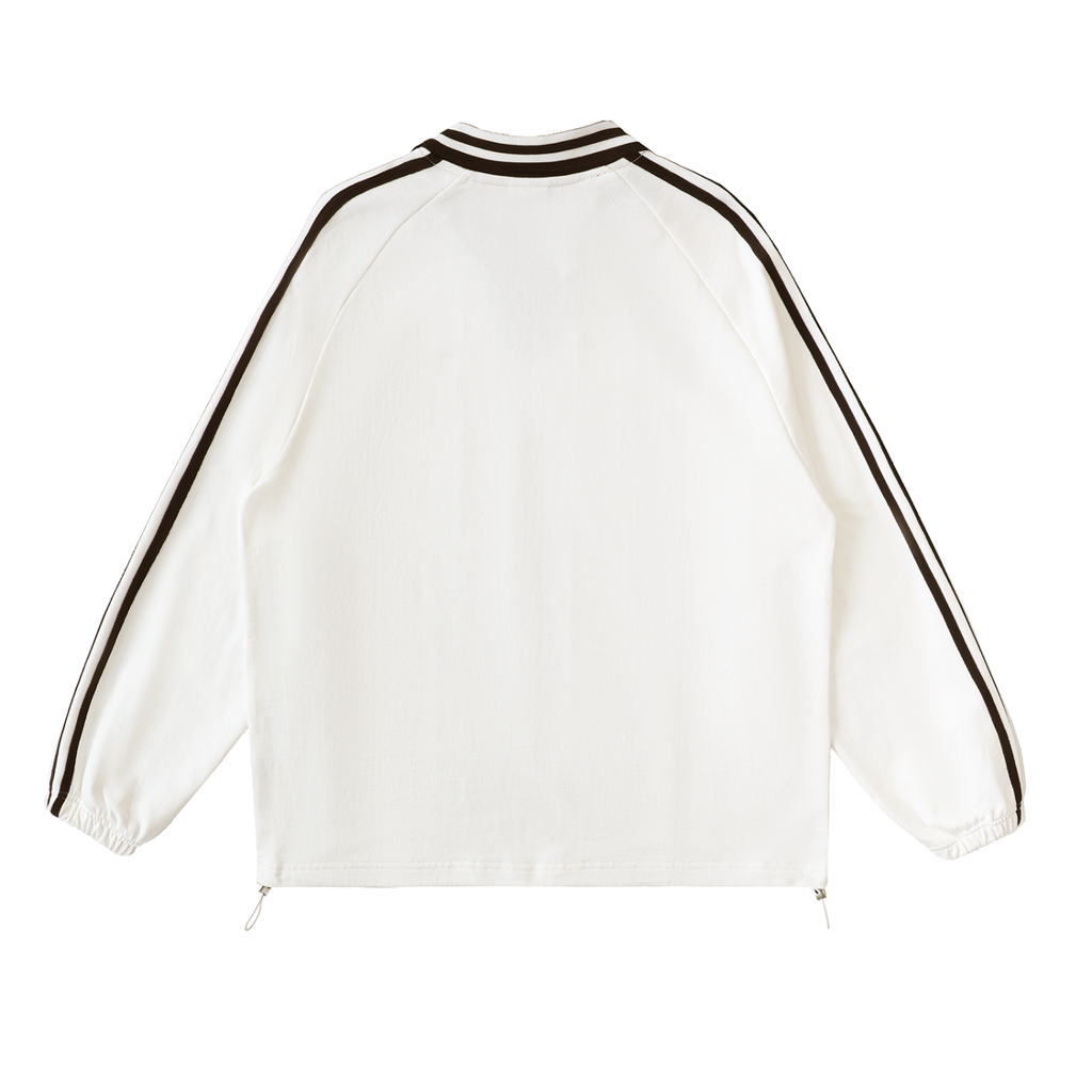 SODI Striped Collar Sweatshirt