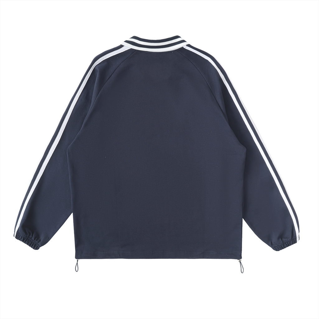 SODI Striped Collar Sweatshirt