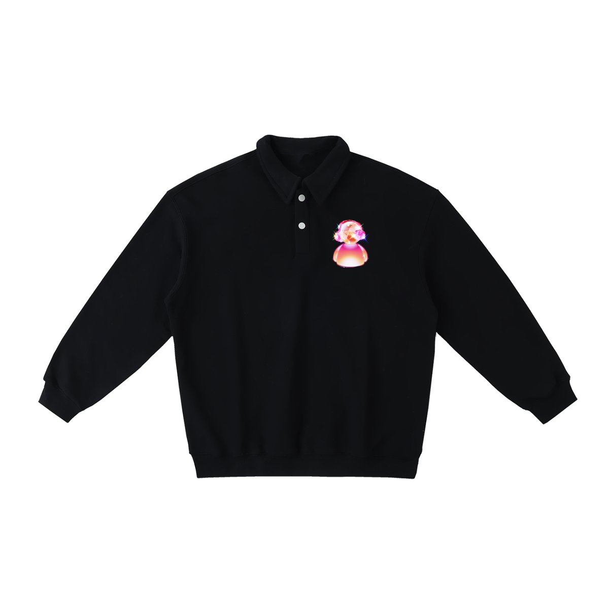 Heavyweight Polo-Collar Sweatshirt