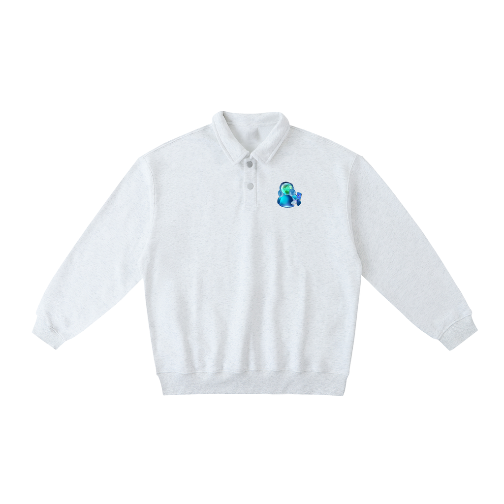 Heavyweight Polo-Collar Sweatshirt