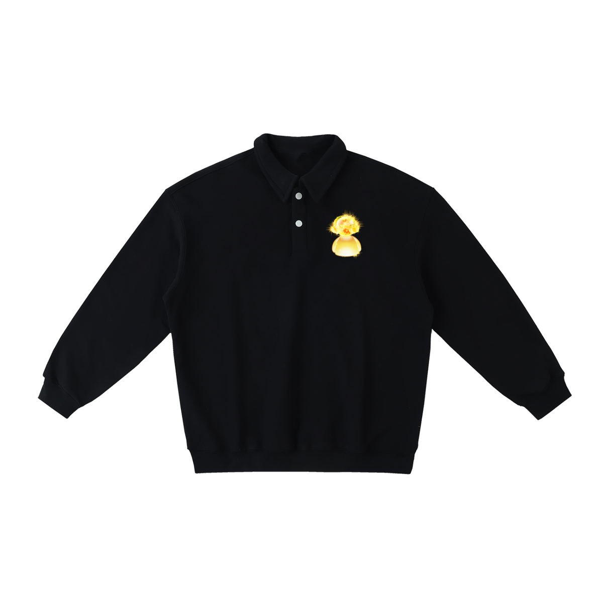 Heavyweight Polo-Collar Sweatshirt