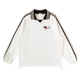 SODI Striped Collar Sweatshirt