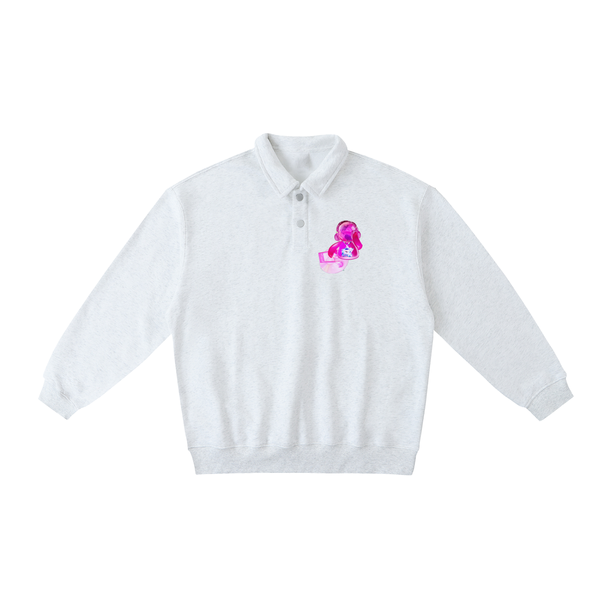 Heavyweight Polo-Collar Sweatshirt