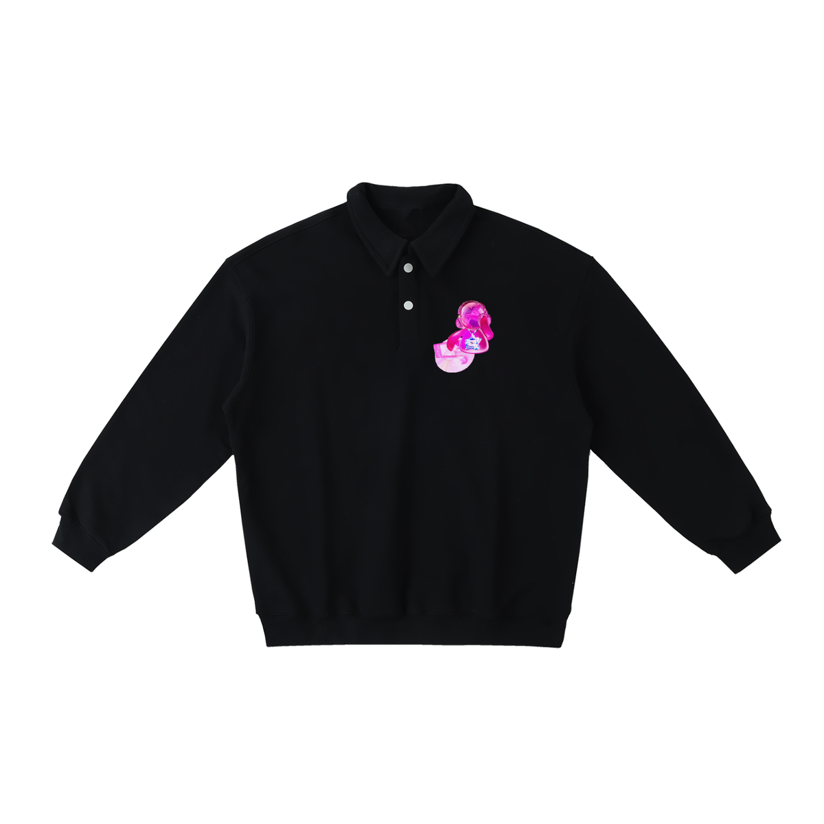 Heavyweight Polo-Collar Sweatshirt