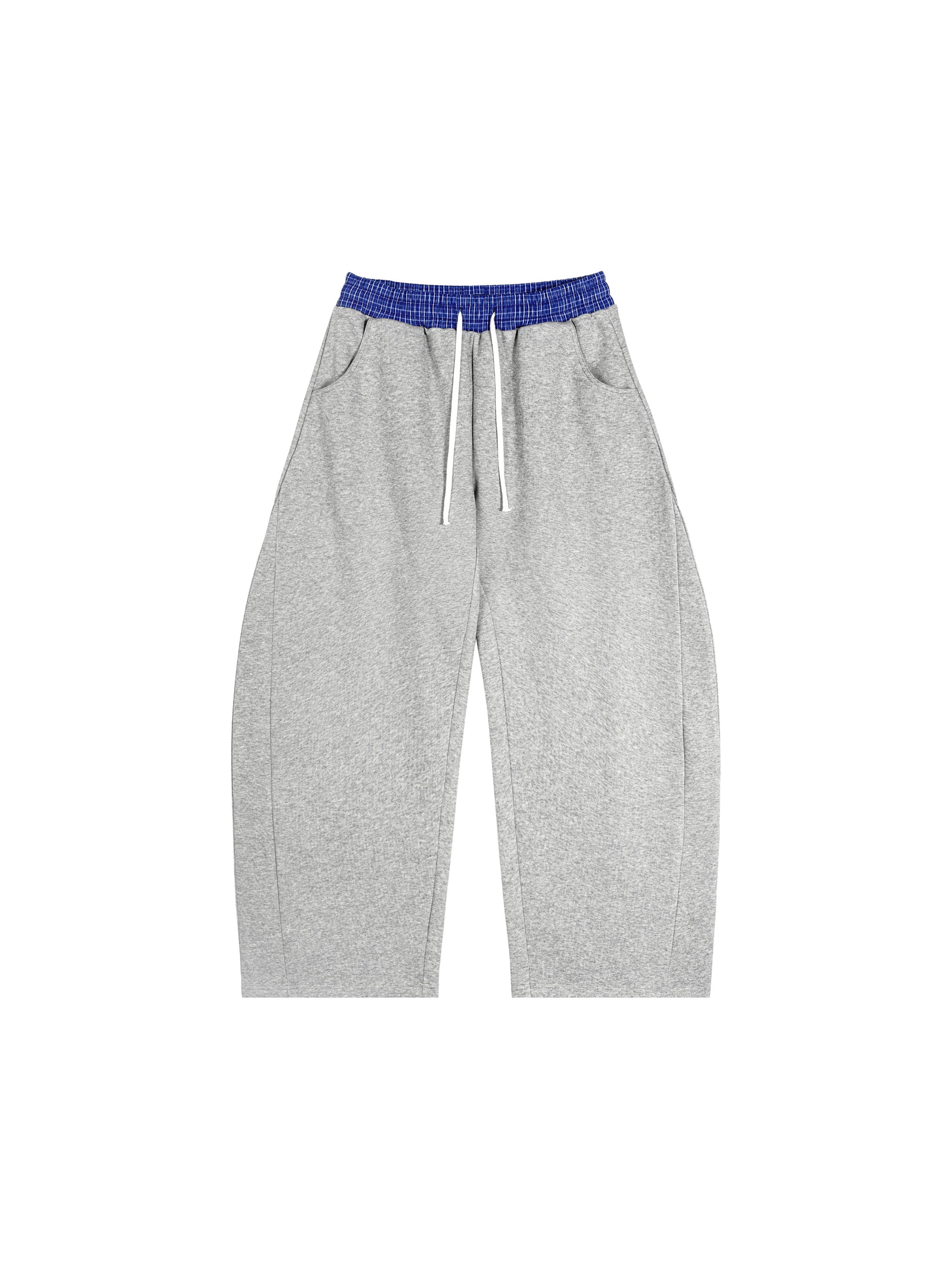 iSODI plaid-waist Sweatpants