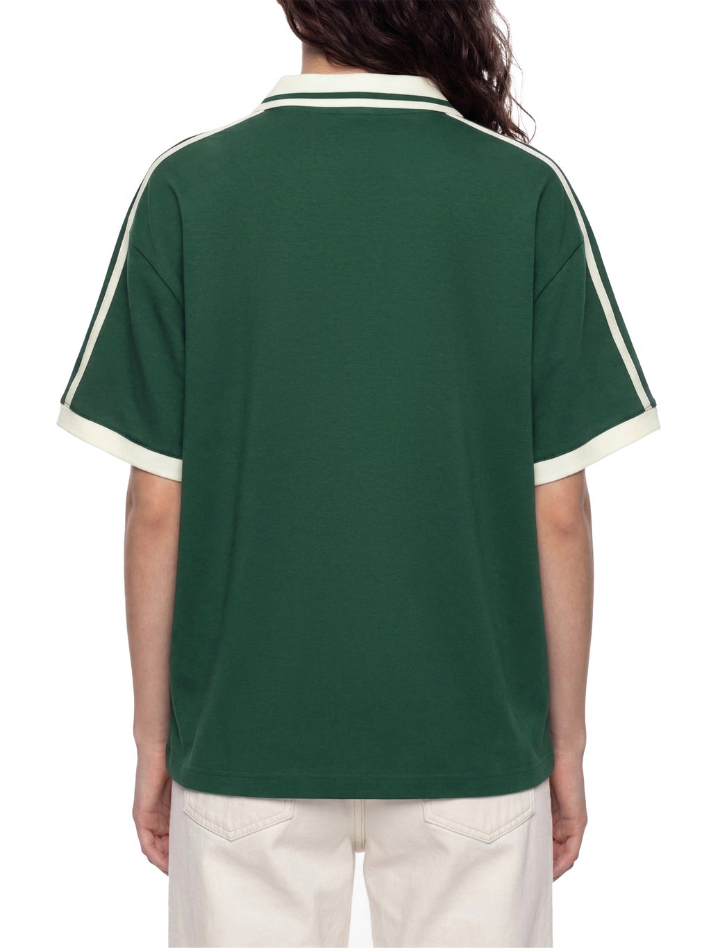 Unisex Contrast Piping Polo Shirt
